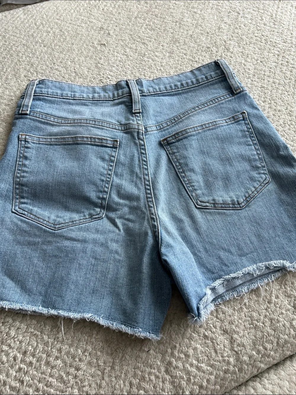J. Crew Light Blue Button-Fly Denim Shorts